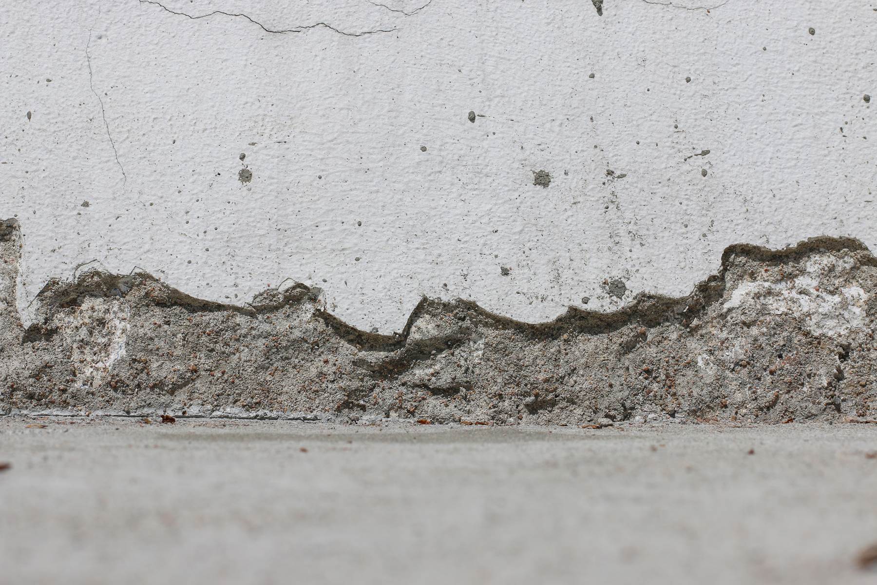 wall damages before basement leak repair in Chicago